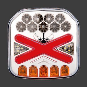 BAD 310-4 / 4 Fonksiyonlu Neon Led x Kare Stop Lamba